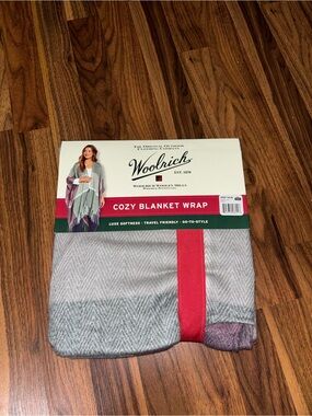 Woolrich Gray Blanket Wrap